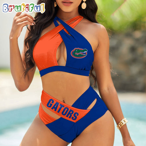Florida Gators Women Bikini Set Sporty Bikini Sets