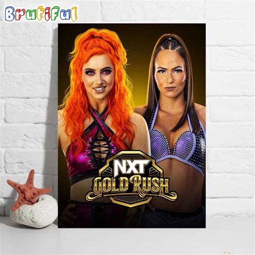 Gigi Dolin Vs Kiana James In NXT Gold Rush Wall Art Poster Canvas