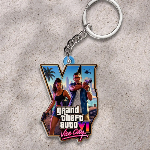 Grand Theft Auto VI Custom Shape 2-sided Keychain – HOATT20589
