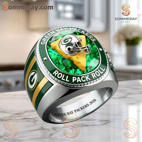 Green Bay Packers Roll Pack Roll Ring