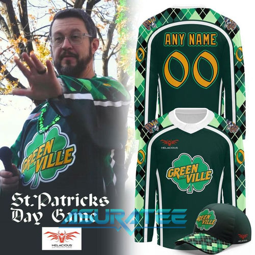 Greenville Swamp Rabbits 2026 St. Patrick’s Day Special Hockey Jersey