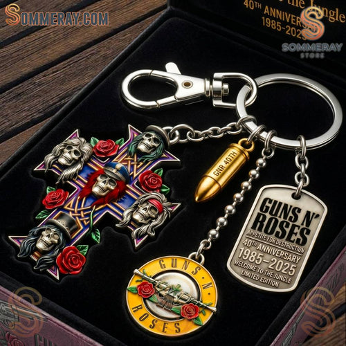 Guns N’ Roses 40th Anniversary Appetite For Destruction Keychain