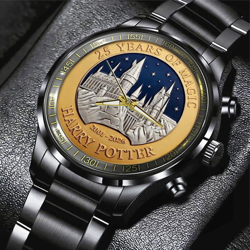 Harry Potter 25th Anniversary 2026 Black Stainless Steel Watch – TMTHU4861