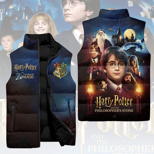 Harry Potter 25th Anniversary 3D Sleeveless Down Jacket – HOATT15295