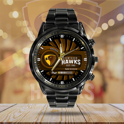 Hawthorn FC Black Stainless Steel Watch – MAITM 8346
