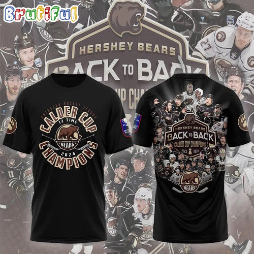 Hershey Bears 2024 Calder Cup Champions 3D Shirt