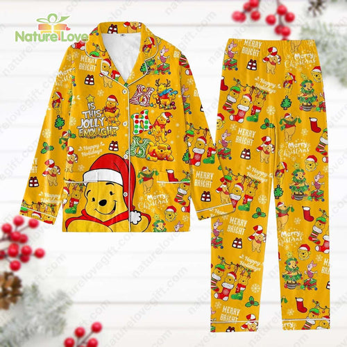 Ho Ho Ho Ho Merry Christmas Santa Pooh Winnie The Pooh Pajamas