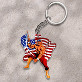 Hulk Hogan Custom Shape 2-sided Keychain – HOATT 12165