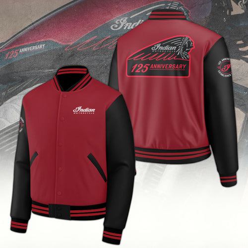 Indian Motorcycle 125th Anniversary Varsity Jacket – TANTN21665
