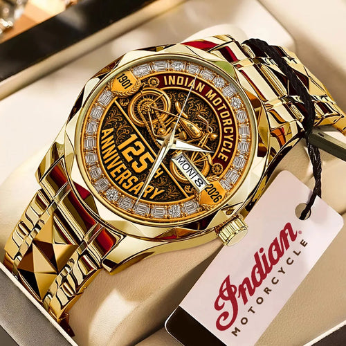 Indian Motorcycle 125th Anniversary Alloy Luxury Quartz Watch – TMTHU9229
