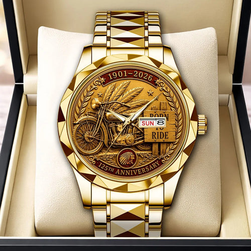 Indian Motorcycle 125th Anniversary Alloy Luxury Quartz Watch – HOATT20405