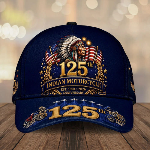 Indian Motorcycle 125th Anniversary Classic Cap – TMTHU8591
