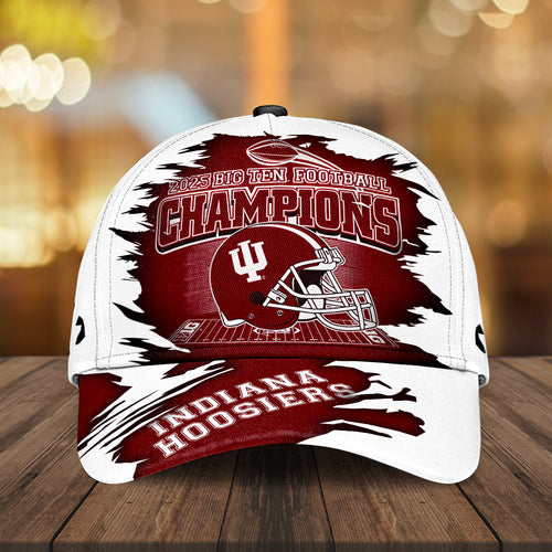Indiana Hoosiers Football 2025 Big Ten Champions Classic Cap – MAITM13997