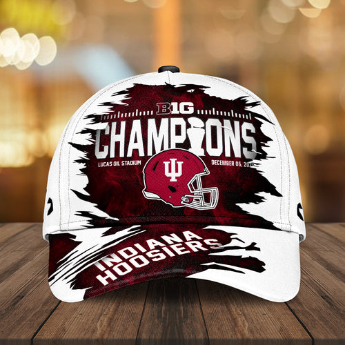Indiana Hoosiers Football 2025 Big Ten Champions Classic Cap – MAITM13999