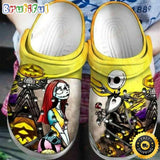 Jack Skellington Rose To Sally Nightmare Before Christmas Couples Clogs