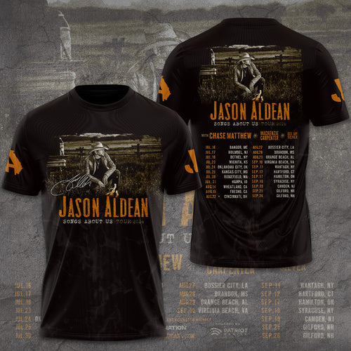 Jason Aldean: Songs About Us Tour 2026 3D Apparel – GNE6358