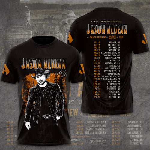 Jason Aldean: Songs About Us Tour 2026 3D Apparel – GNE6361