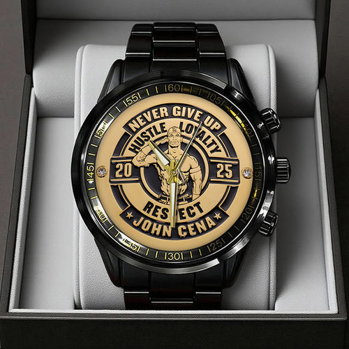 John Cena Black Stainless Steel Watch – TANTN19351