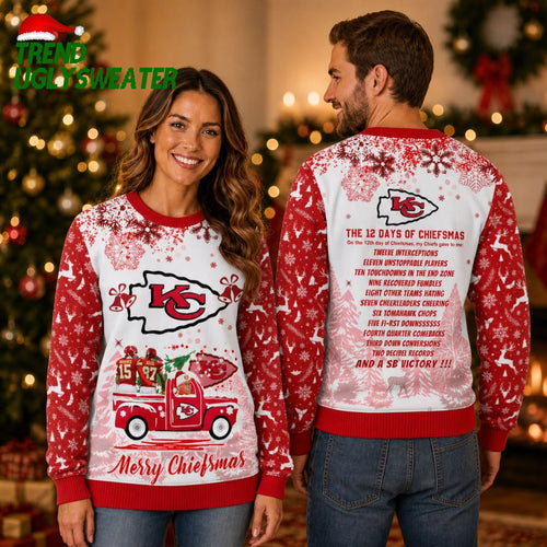 Kansas City Chiefs 12 Days Of Chiefsmas Sweater