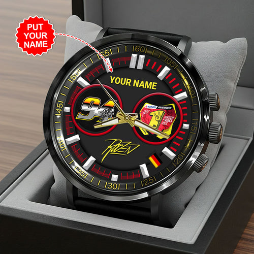 Personalized Ken Roczen 2026 AMA Supercross 450cc Champion Black Stainless Steel Watch – HOATT17951