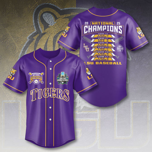 LSU Tigers Baseball Baseball Jersey – HOATT 11368