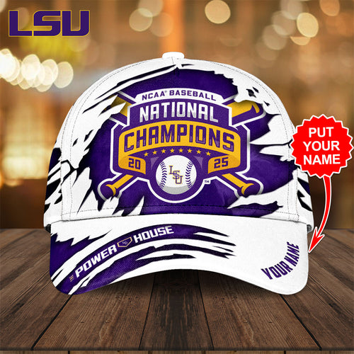 Personalized LSU Tigers Baseball 2025 National Champions Classic Cap – TANTN 13855