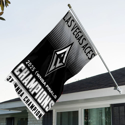 Las Vegas Aces 2025 WNBA Finals Champions 3D Double-side House Flag – TANTN17328