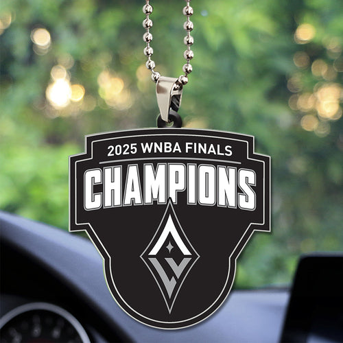 Las Vegas Aces 2025 WNBA Finals Champions Custom shape 2-sided Acrylic Car Ornament โ TANTN17333