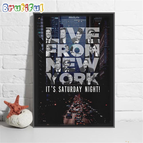 Live From New York It’s Saturday Night Live By Icetown Wall Art Poster Canvas