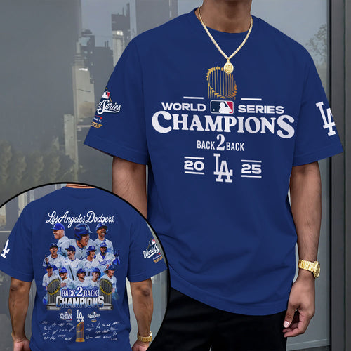 Los Angeles Dodgers 2025 World Series Champions 3D Apparel – MAITM13656