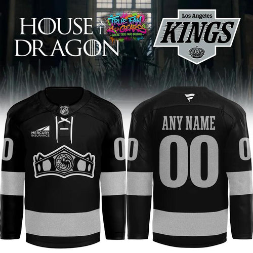 Los Angeles Kings x House of the Dragon The Rightful Queen Black 2026 Hockey Jersey