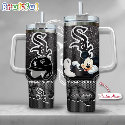 MLB Chicago White Sox Tumbler Mickey Mouse Customzed Handle Cup