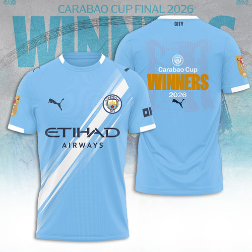 Manchester City Carabao Cup Winner's 2026 3D Apparel – TANTN21808