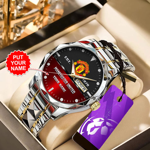 Personalized Manchester United Alloy Luxury Quartz Watch – TANTN15463