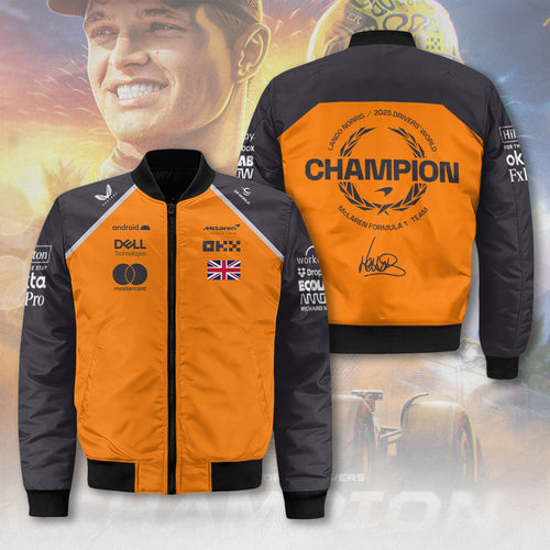 McLaren x Lando Norris 2025 World Champion 3D Bomber Jacket – MAITM14057
