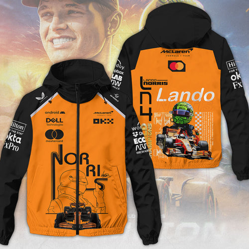 McLaren x Lando Norris 2025 World Champion 3D Windbreaker Jacket – MAITM14059