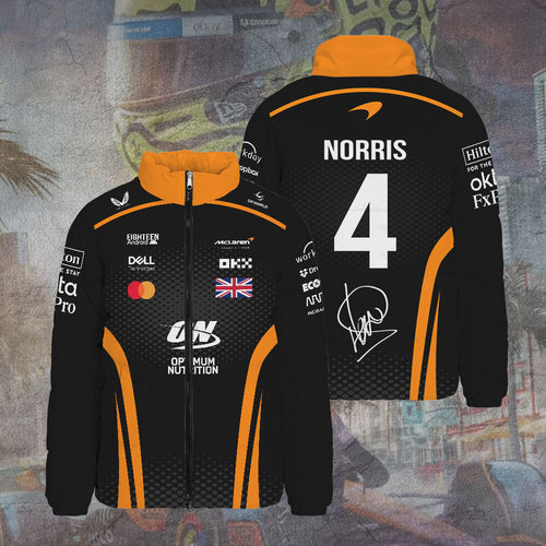 McLaren x Lando Norris 3D Stand Collar Puffer Jacket – TANTN16921