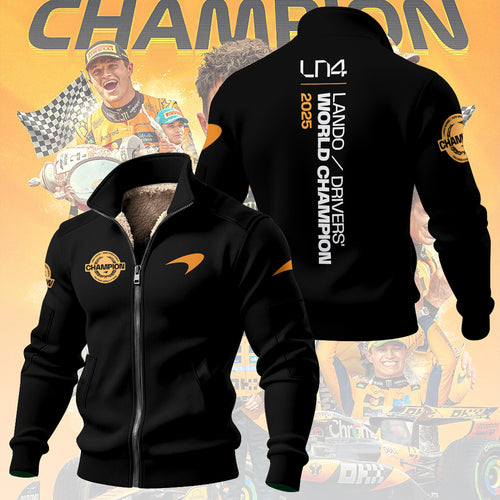 McLaren x Lando Norris World Champion 2025 Thick Knit Fleece Jacket – TMTHU2550