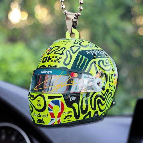 McLaren x Lando Norris World Champions 2025 Custom shape 1-sided Acrylic Car Ornament โ TMTHU2518