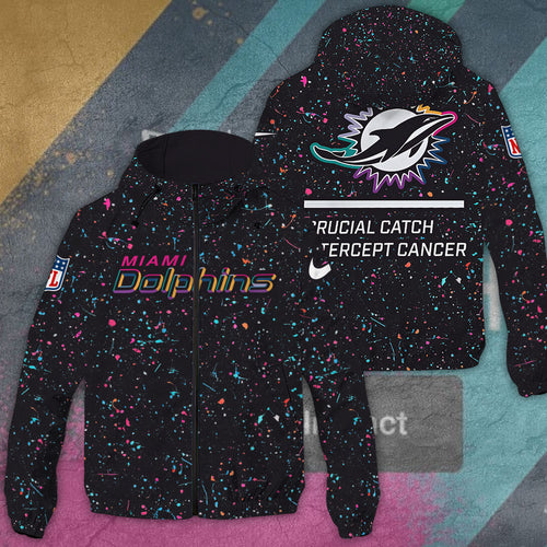 Miami Dolphins 3D Windbreaker Jacket – TANTN15789