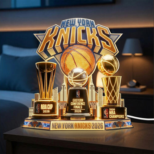 New York Knicks NBA Champions 2026 Custom Shape Acrylic Light Box – TMTHU7151