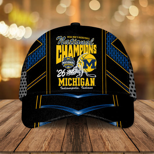 Michigan Wolverines 2026 Men's Basketball National Champions Classic Cap – HOATT17231