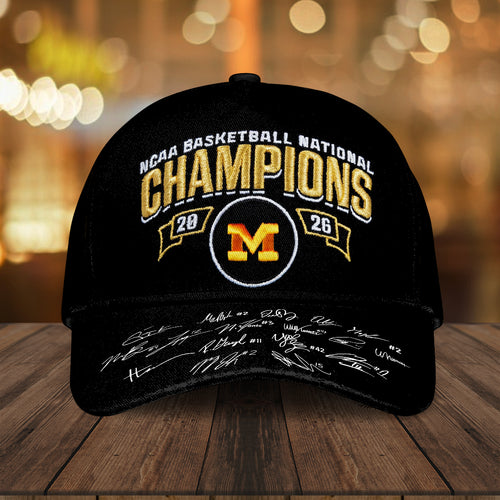 Michigan Wolverines 2026 NCAA Men's Basketball National Champs Classic Cap – TMTHU4957