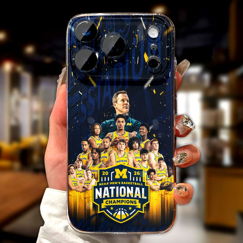 Michigan Wolverines 2026 NCAA Men's Basketball National Champions Phone Case – TMTHU4950