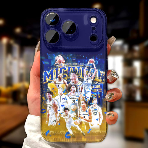 Michigan Wolverines 2026 NCAA Men's Basketball National Champs Phone Case – TMTHU4952