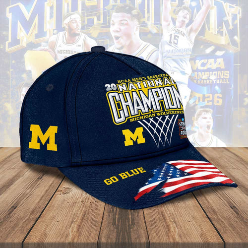 Michigan Wolverines 2026 Men's Basketball National Champions Classic Cap – HOATT17226