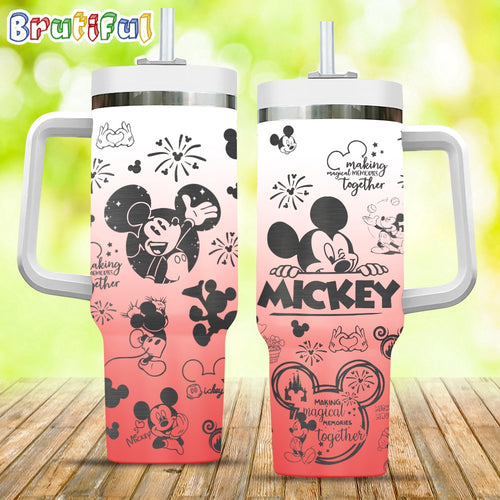 Mickey Making Magical Memories Together Stanley Tumbler 40oz, Disney Stanley Tumbler