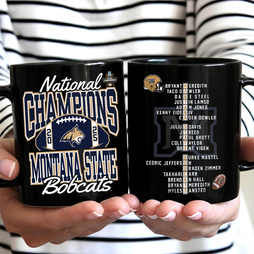 Montana State Bobcats Football 2025 National Champions Ceramic Mug – MAITM14552