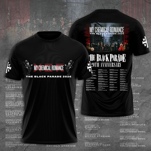 My Chemical Romance The Black Parade 2026 Tour 3D Apparel – GNE6197