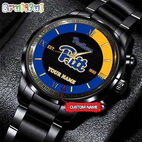 NCAA Pittsburgh Panthers Black Fashion Watch